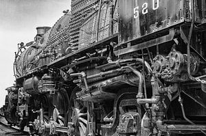 Pennsylvania Railroad 520 Dampflokomotive in Schwarz-Weiß
