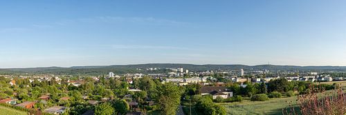 Panorama of the City of Kaiserslautern with Betzenberg