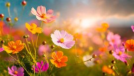 Bloemen in de wei