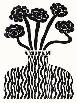 Vaas en bloemen 03 van The Printable Studio