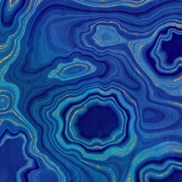 Blue Agate Texture 04 by Aloke Design