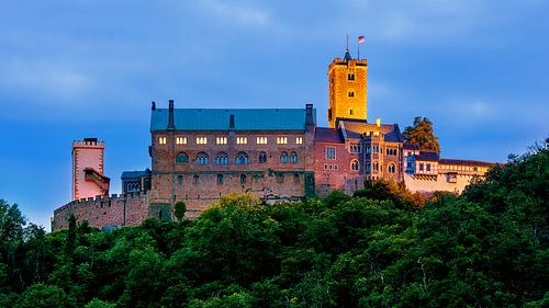 Wartburg at night, Germany by Adelheid Smitt