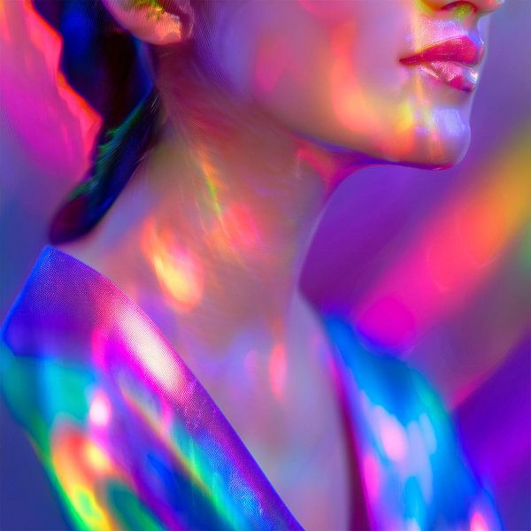Modern Aura Portrait by Liese Sijbom