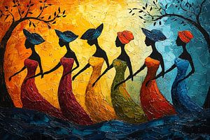 Afrikanische traditionelle Frauen