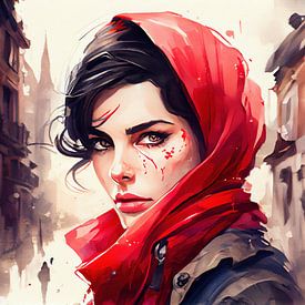 Modern Little Red Riding Hood by Chromatic Fusion Studio