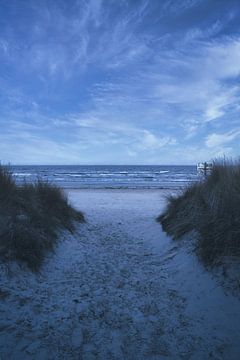 Beach crossing on Usedom with a view of the Baltic Sea by Martin Köbsch