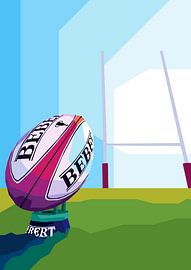 RUGBY BALL SPORT by kuli art