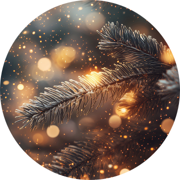 Magische Winterglans - Verlichte Dennentakken