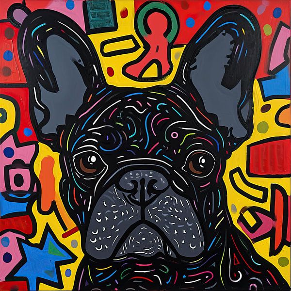 Bulldog Popart | Bulldog by Wonderful Art