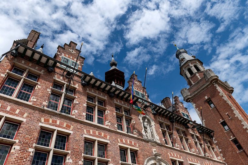 Eeklo Flandern Belgien Rathaus von Richard Wareham