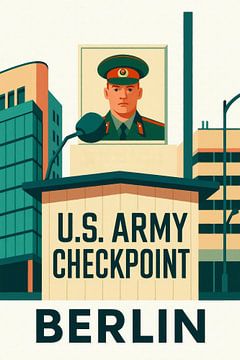 Checkpoint Charlie – Affiche historique de Berlin