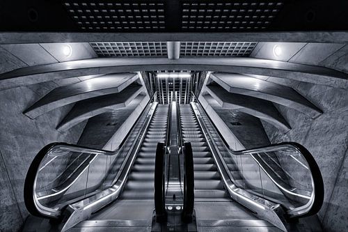 Lüttich Guillemins, Rolltreppe