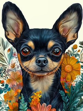 Chihuahua hond dierenkunst #hond