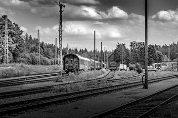 SCHLUCHSEE, GERMANY - JULY 19 2018: Schluchsee Train Station in van Raymond Voskamp