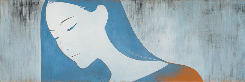 woman profile | Hush by ARTEO Paintings