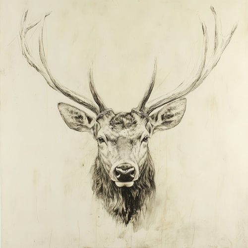 Edel geweidrager - Handgetekende natuurstudie