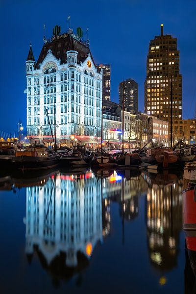 White House Rotterdam during the Blue Hour by Mark De Rooij