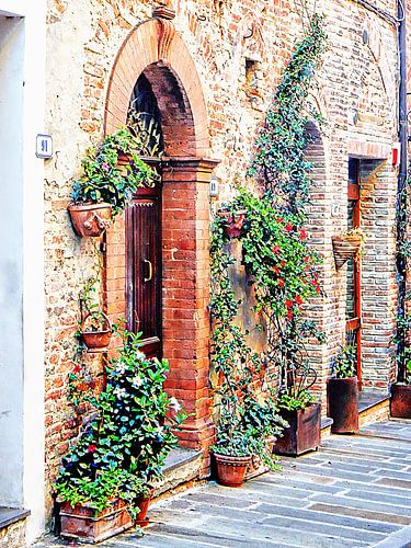 Decoratieve deuropeningen Citta della Pieve