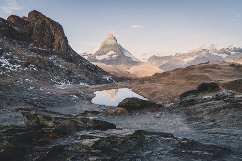 Matterhorn Schwarzee view in Switzerland