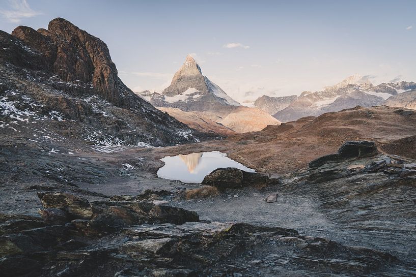 Blick auf das Matterhorn Schwarzee in der Schweiz von Tom in 't Veld