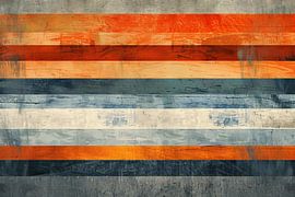 Verwitterte Streifen – Abstrakte Texturkunst von Poster Art Shop