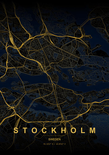 Karte von Stockholm