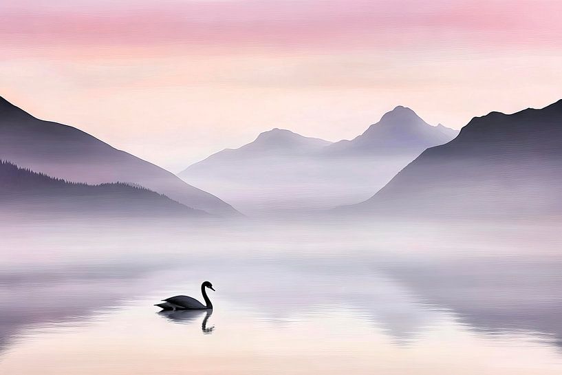 Morgen am See von Poster Art Shop