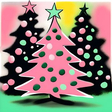 Three Christmas trees by The Art Kroep