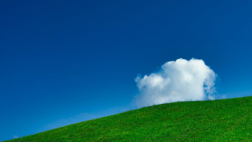 Der Optimismus des blauen Himmels vor uns von Rik Verslype