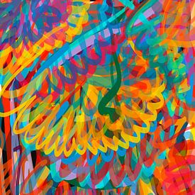 Graffiti Abstract Pattern Art Colorful by Emmanuel  Signorino