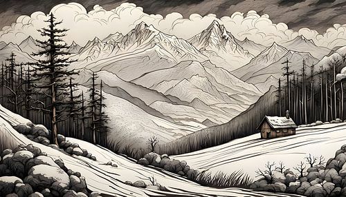 Winter in the mountains