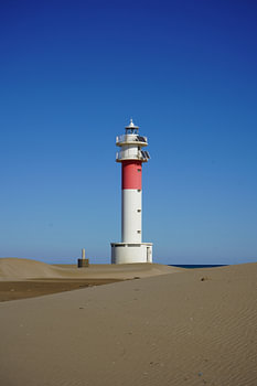 Far del Fangar Lighthouse in the Ebro Delta, Catalonia