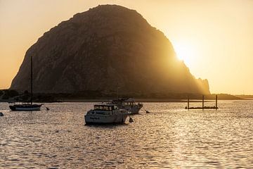 Morro Rock Zonsondergang van Joseph S Giacalone Photography