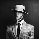 Man in suit with covered face by Frank Heinz thumbnail