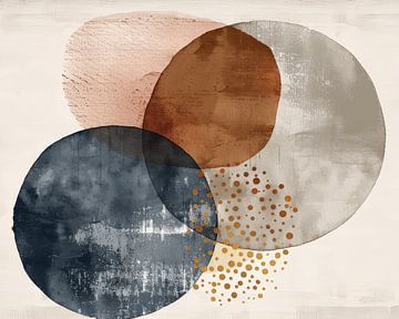 Modern abstract in Bohemian stijl van Studio Allee