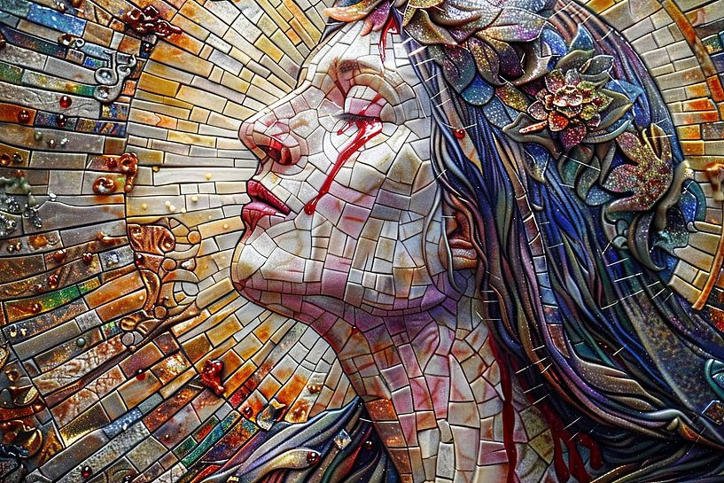 Mary bleeds tears by Egon Zitter