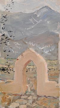 Poort in Taos, 1925, Akseli Gallen-Kallela