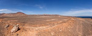 Panoramisch vulkaanlandschap op Lanzarote