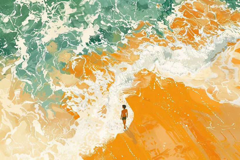Zomer Schilderij | Summer Party van Kunst Kriebels