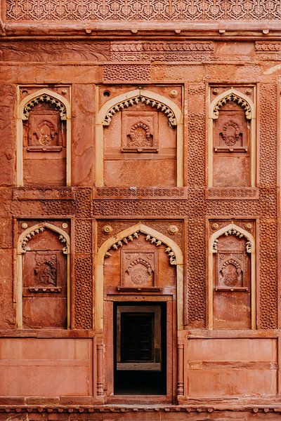 Fort d'Agra en Inde par Yvette Baur