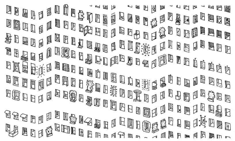 Immeuble d'appartements par Casper Zuidwijk