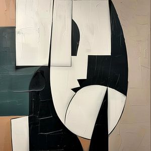 Geometrische Illusionen in Schwarz und Weiß
