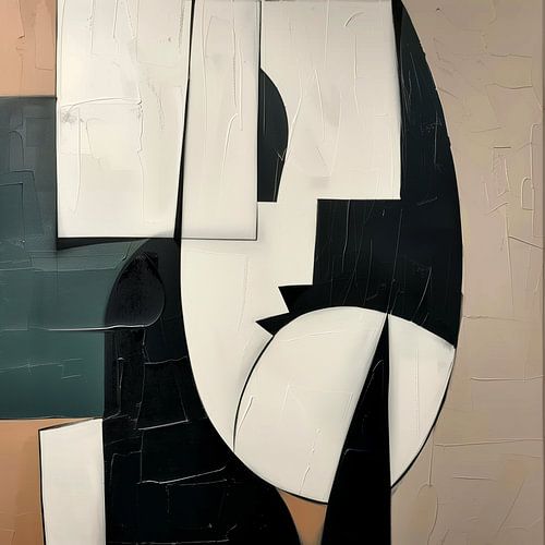 Geometrische Illusionen in Schwarz und Weiß