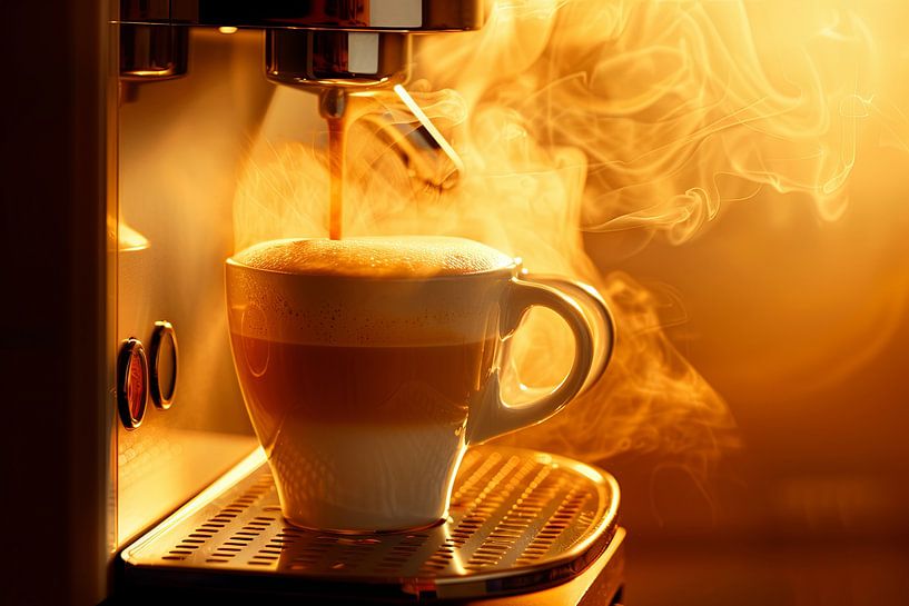 prepare cappuccino or coffee by Egon Zitter
