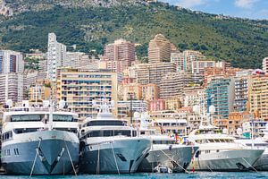De haven van Monaco tijdens een Grand Prix wedstrijd van Michiel Ton