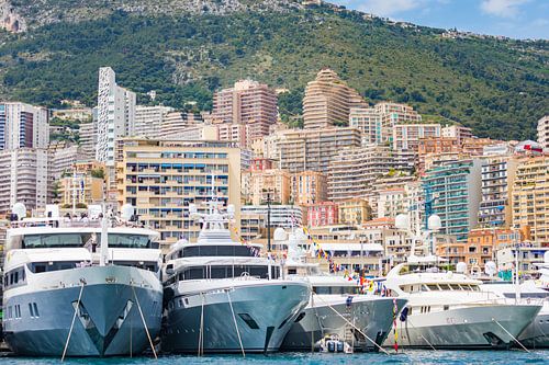 De haven van Monaco tijdens een Grand Prix wedstrijd