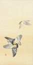 Twee vechtende vogels van Ohara Koson van Gave Meesters thumbnail