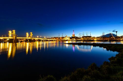 Stadsfront van de Hanzestad Kampen aan de IJssel