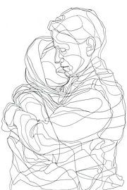Liebe in Line Art von Poster Art Shop