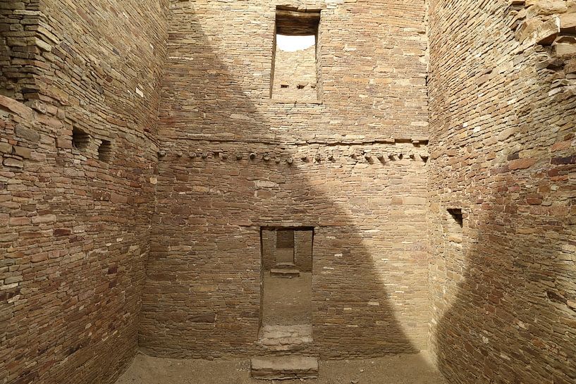 Pueblo Bonito (Pueblo culture) Building in Chaco Canyon, US state of New Mexico USA by Frank Fichtmüller